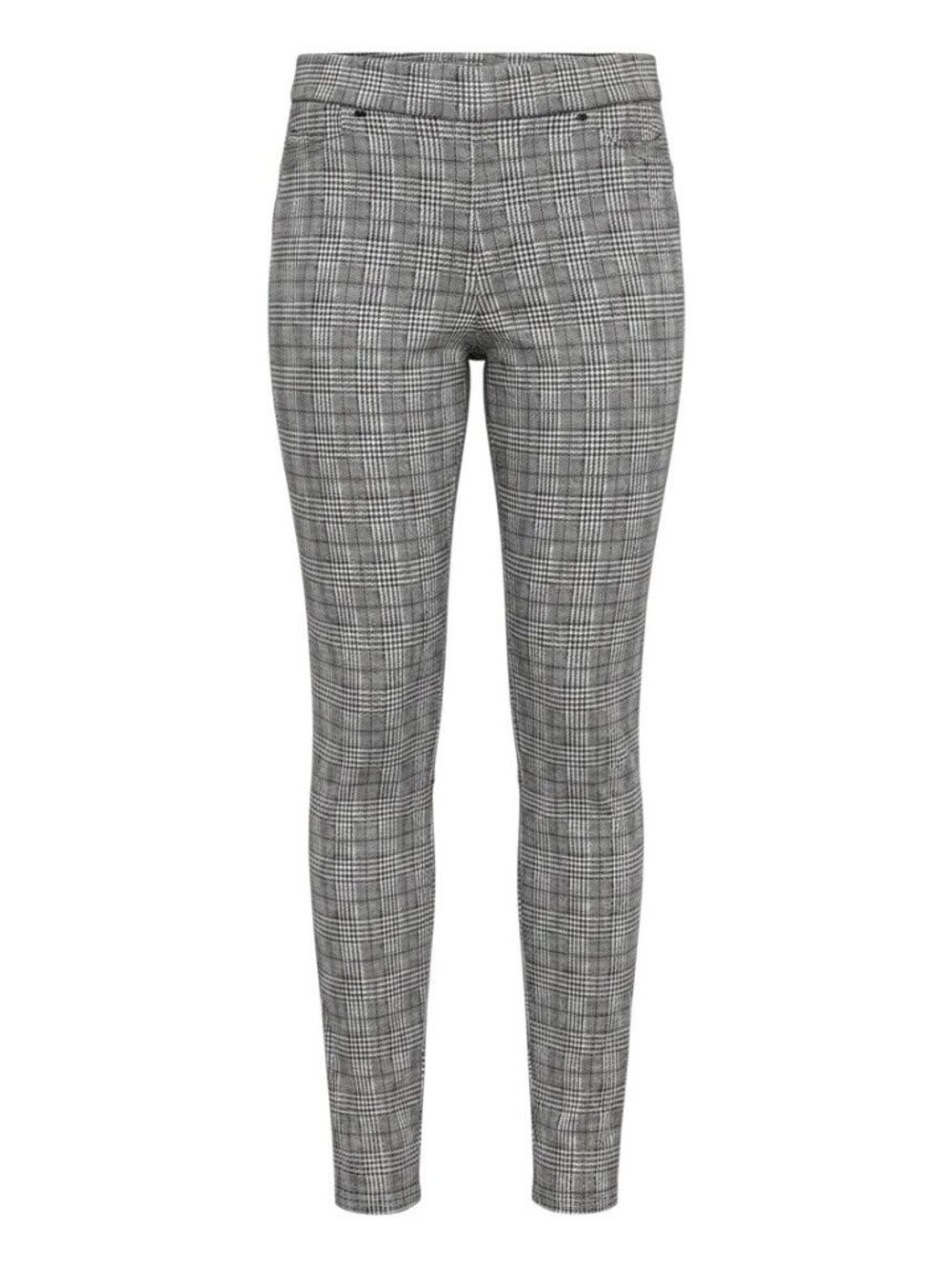 Seven7 Womens Gray Plaid Skinny Pants Size L/G